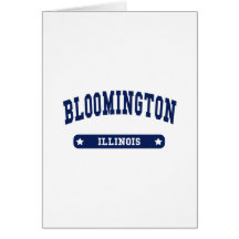 Camisetas del estilo de la universidad de Blooming Tarjetas
