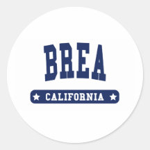 Camisetas del estilo de la universidad de Brea Cal Etiqueta