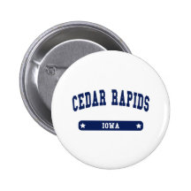 Camisetas del estilo de la universidad de Cedar Ra Pins