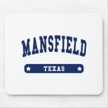 Camisetas del estilo de la universidad de Mansfiel Alfombrillas De Ratones