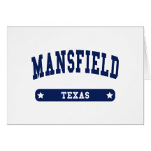 Camisetas del estilo de la universidad de Mansfiel Felicitación
