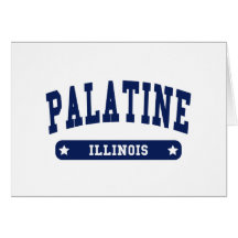 Camisetas del estilo de la universidad de Palatine Felicitaciones