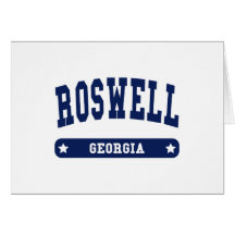 Camisetas del estilo de la universidad de Roswell  Felicitaciones