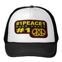 camisetas del gorjeo #1peace1 gorro de camionero