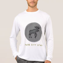 Camisetas del medallón de los alces de Park City d