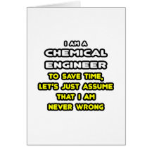 Camisetas divertidas y regalos del ingeniero quími tarjeta