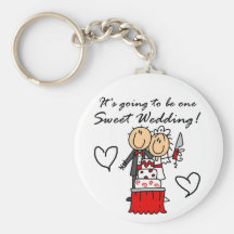 Camisetas dulces y regalos de un boda llaveros personalizados