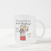 Camisetas dulces y regalos de un boda tazas de café