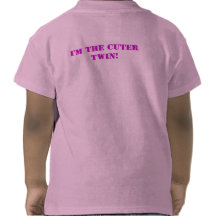 ¡Camisetas gemelo del chica!!