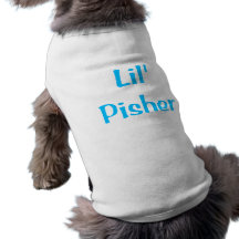 Camisetas jídish del perro de Lil Pisher Camisas De Mascota
