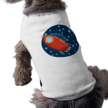 Camisetas lindas del perro de la nave de Rocket Camisa De Perro