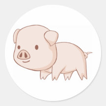 Camisetas lindo del cerdo del dibujo animado pegatinas  