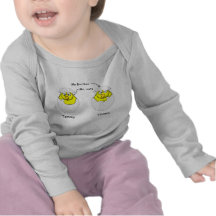 Camisetas personalizado de los gemelos - polluelos