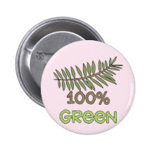 Camisetas verdes y regalos del 100 por ciento pin