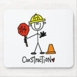 Camisetas y regalos básicos de la construcción alfombrilla de ratones