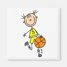 Camisetas y regalos de goteo del baloncesto del ch imán para frigorífico