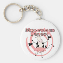 Camisetas y regalos de la bailarina de la vaca llaveros