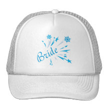 Camisetas y regalos de la novia del invierno gorro de camionero