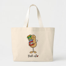 Camisetas y regalos de la nuez del libro bolsa