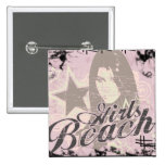 Camisetas y regalos de la playa de los chicas pins
