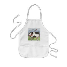 Camisetas y regalos de la vaca de los niños delantal