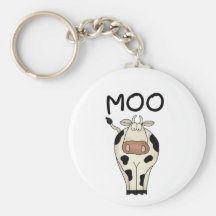 Camisetas y regalos de la vaca del MOO Llavero Personalizado