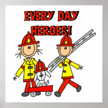 Camisetas y regalos de los bomberos de los héroes  impresiones