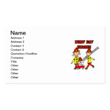 Camisetas y regalos de los bomberos de los héroes  tarjeta de visita