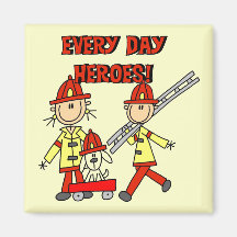 Camisetas y regalos de los héroes del bombero imán para frigorífico