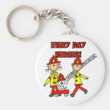 Camisetas y regalos de los héroes del bombero llavero
