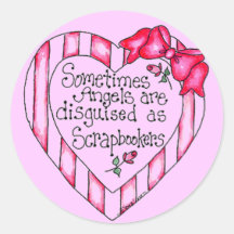 Camisetas y regalos de Scrapbooker del corazón del Pegatinas