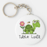 Camisetas y regalos del amante de la tortuga llavero personalizado