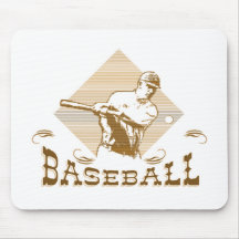 Camisetas y regalos del béisbol del viejo estilo tapetes de raton