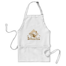 Camisetas y regalos del béisbol del viejo estilo delantal