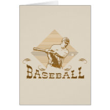 Camisetas y regalos del béisbol del viejo estilo tarjetas