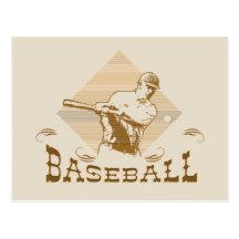Camisetas y regalos del béisbol del viejo estilo postales