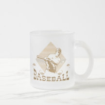 Camisetas y regalos del béisbol del viejo estilo taza