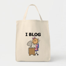 Camisetas y regalos del Blogger del chica Bolsa Lienzo