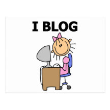 Camisetas y regalos del Blogger del chica Tarjetas Postales