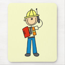 Camisetas y regalos del capataz de la construcción alfombrilla de raton