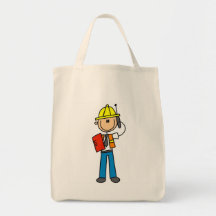 Camisetas y regalos del capataz de la construcción bolsa de mano