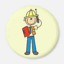Camisetas y regalos del capataz de la construcción imán para frigorifico