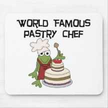Camisetas y regalos del chef de repostería de la r tapetes de ratón