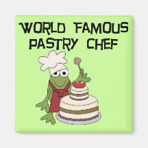 Camisetas y regalos del chef de repostería de la r imán para frigorifico