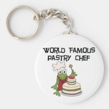 Camisetas y regalos del chef de repostería de la r llavero personalizado