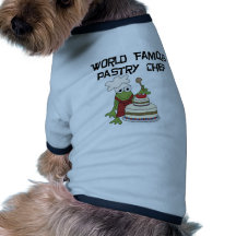 Camisetas y regalos del chef de repostería de la r camiseta de perro