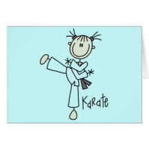 Camisetas y regalos del chica del karate felicitación