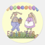 Camisetas y regalos del conejito de pascua pegatinas  