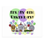 Camisetas y regalos del cumpleaños de los animales postales