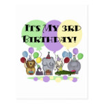 Camisetas y regalos del cumpleaños de los animales postales